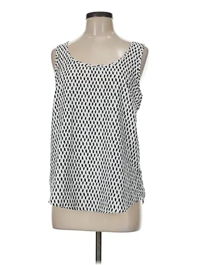 Pre-owned Faded Glory Tank Top Silver Square Neckline Tops