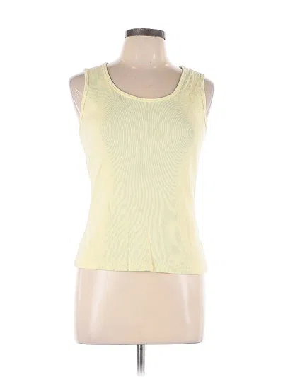 Pre-owned Faded Glory Tank Top Yellow Strapless Neckline Tops