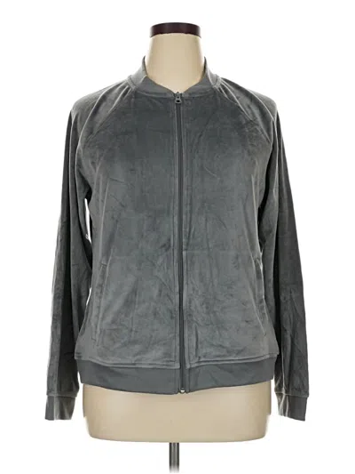 Pre-owned Faded Glory Track Jacket In Gray