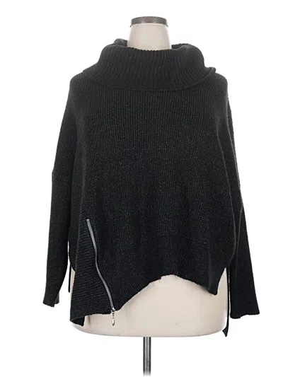 Pre-owned Faded Glory Turtleneck Sweater In Black