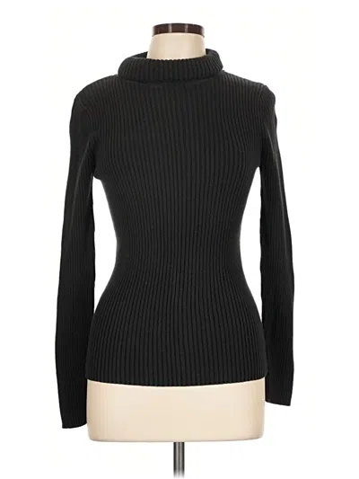 Pre-owned Faded Glory Turtleneck Sweater In Black