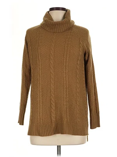 Pre-owned Faded Glory Turtleneck Sweater In Brown