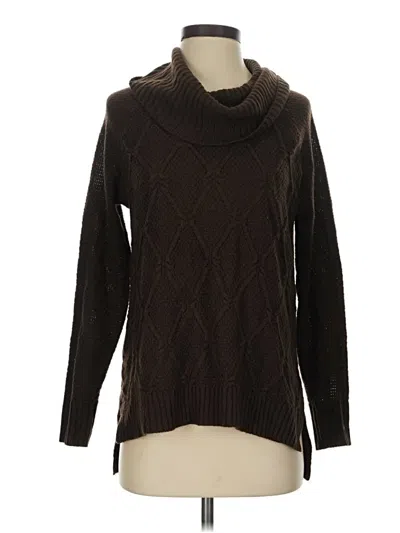 Pre-owned Faded Glory Turtleneck Sweater In Brown