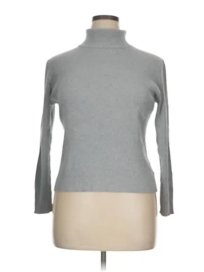Pre-owned Faded Glory Turtleneck Sweater In Gray