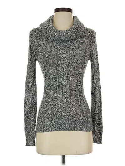 Pre-owned Faded Glory Turtleneck Sweater In Gray