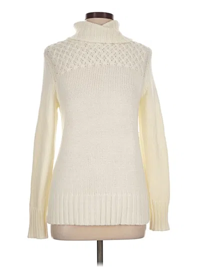 Pre-owned Faded Glory Turtleneck Sweater In Ivory