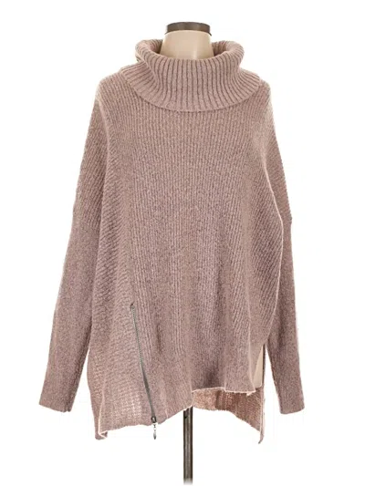 Pre-owned Faded Glory Turtleneck Sweater In Tan