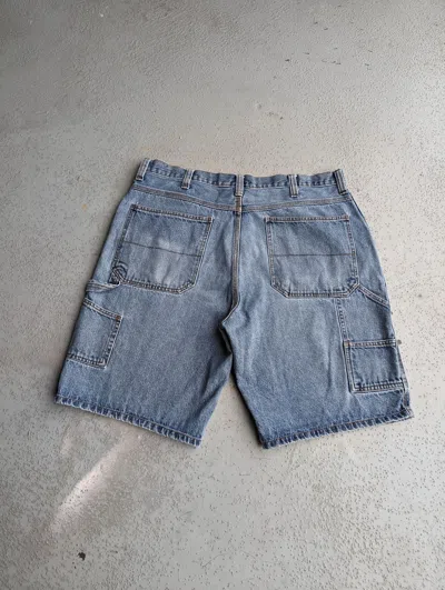 Pre-owned Faded Glory X Jnco Crazy Y2k Faded Glory Carpenter Jorts Baggy Skater Shorts 38 In Blue
