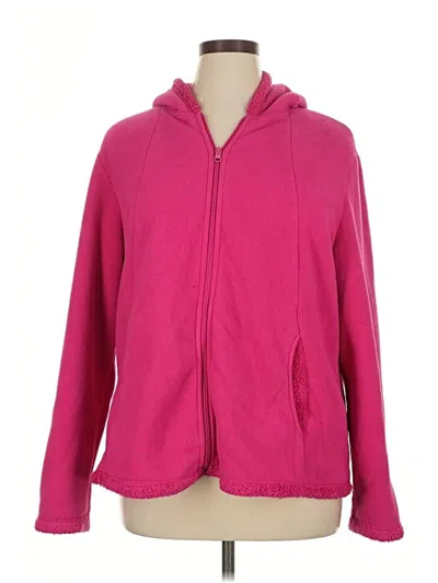 Pre-owned Faded Glory Zip Up Hoodie In Pink