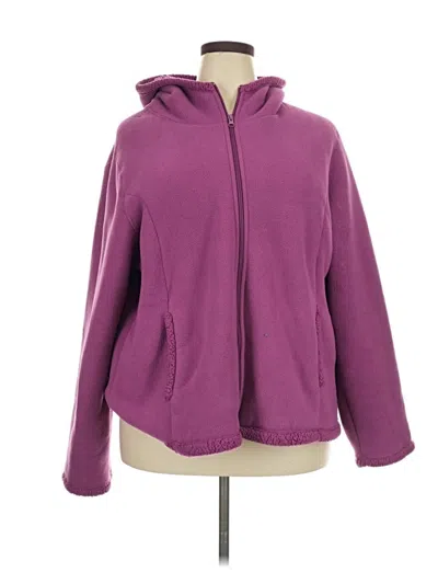 Pre-owned Faded Glory Zip Up Hoodie In Purple