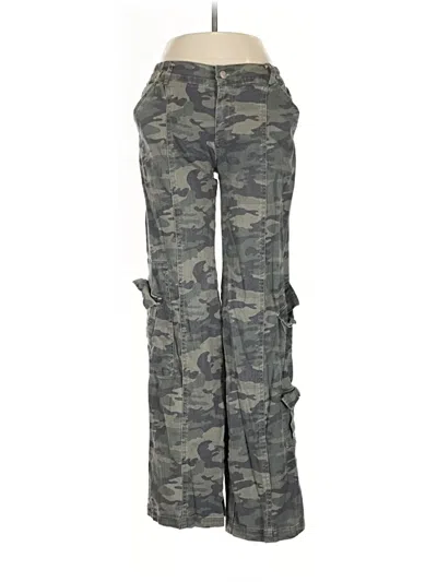 Pre-owned Faded Rose Cargo Pants In Gray
