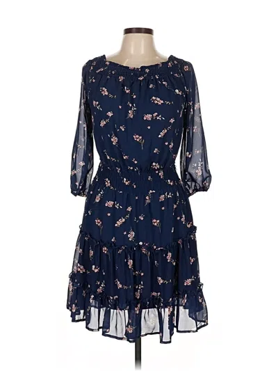 Pre-owned Faded Rose Cocktail Dress In Blue