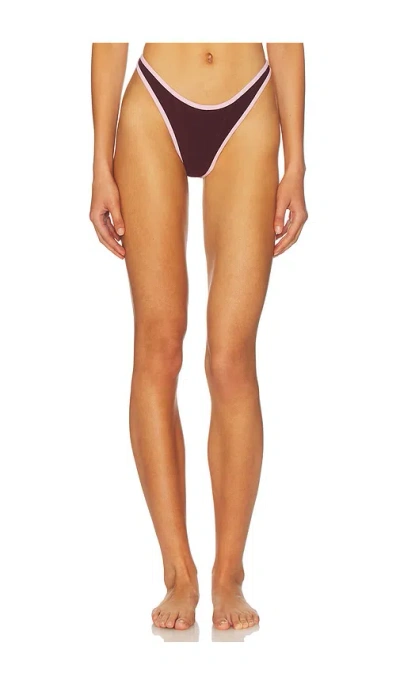 Fae Hailey Bikini Bottom In Brown