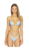 Fae Lumi Bikini Top In Blue