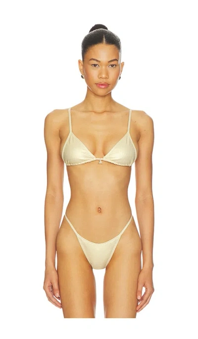 Fae Lumi Bikini Top In White