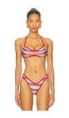Fae Maya Bikini Top In Multi