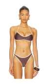 Fae Maya Bikini Top In Brown