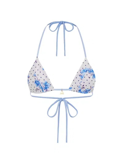 Fae Swim Honey Bikini Top In White