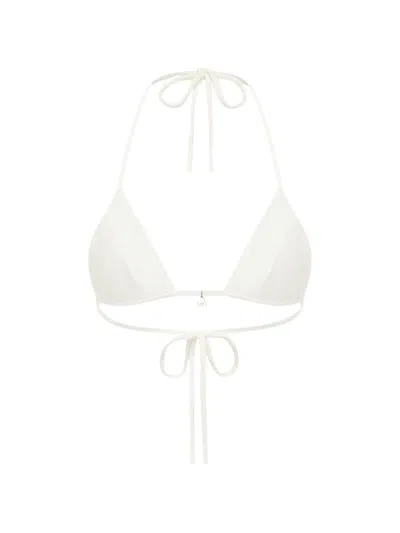 Fae Swim Honey Bikini Top In White