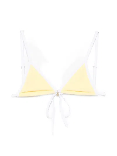 Fae Swim Lumi Bikini Top In Yellow