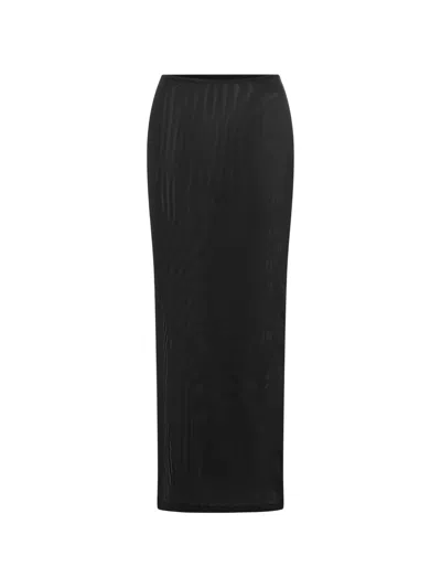 Fae Swim Verona Maxi Skirt In Black