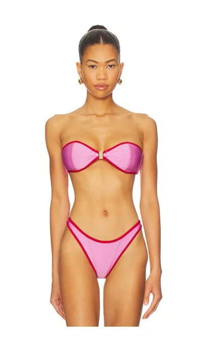 Fae Tallara Bandeau Bikini Top In Pink