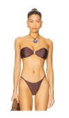 Fae Tallara Bikini Top In Brown