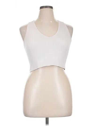 Pre-owned Fae Tank Top Ivory Halter Neckline Tops