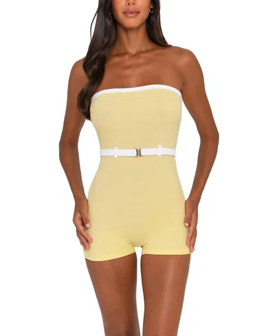 Fae Women's Coverup Playsuit In Yellow