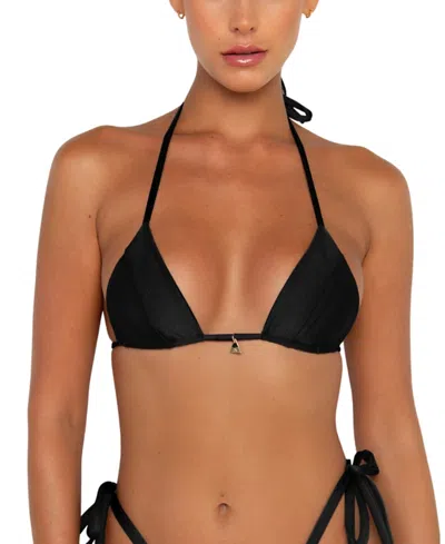Fae Women's Honey Swimwear Top In Black