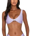 Fae Women's Kendall Swimwear Top In Purple