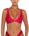 Fae Women's Kendall Swimwear Top In Red
