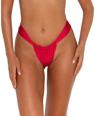 Fae Women's Koa Swimwear Bottoms In Red