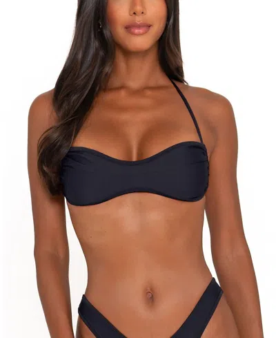 Fae Women's Maya Swimwear Top In Black