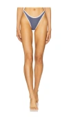 Fae X Revolve Hailey Bikini Bottom In Denim & White
