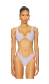 Fae X Revolve Kendall Triangle Bikini Top In Gray