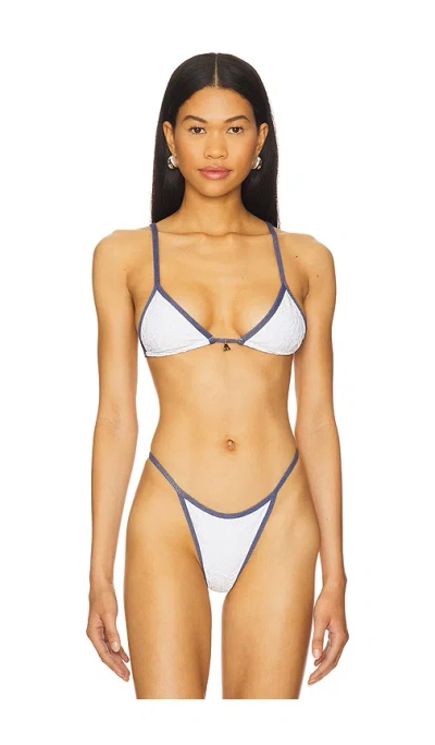 Fae X Revolve Lumi Bikini Top In Black