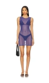 Fae X Revolve Mesh Dress In Navy