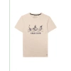 FAGUO ARCY COTTON T-SHIRT 'VELO CLUB' IN BEIGE FROM