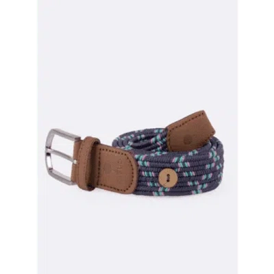Faguo Belt Synthetic Woven In Navy From In Blue