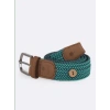 Faguo Belt Synthetic Woven In Navy + Mint Green From In Blue