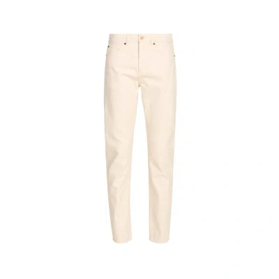 Faguo Pantalon Droit En Coton In Neutral