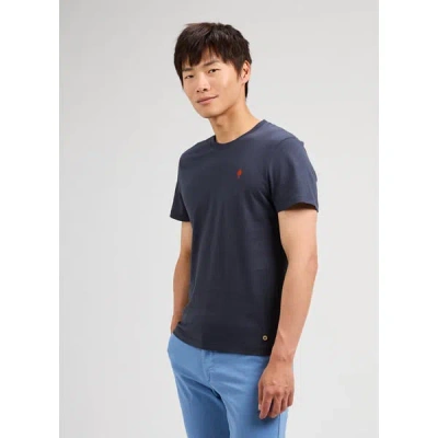 Faguo T-shirt À Logo Brodé In Blue