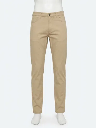 Faherty 5 Pocket Movement Pants In Island West Khak In Neutral