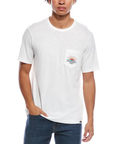 Faherty Ag Sunwashed Pocket T-shirt In White