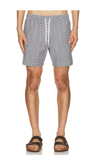Faherty All Day 6 Swimtrunks In Blue