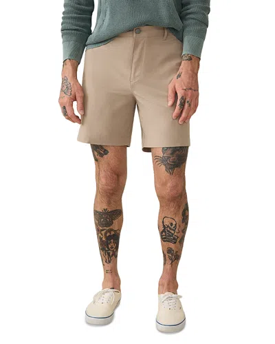 Faherty All Day 7 Shorts In Khaki