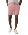 Faherty All Day 7 Shorts In Rose Red