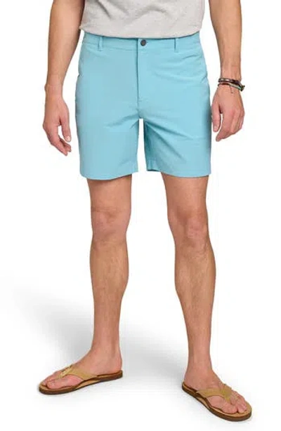 Faherty All Day Belt Loop 7-inch Shorts In Blue