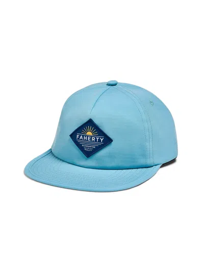 Faherty All Day Hat In Turquoise Sky